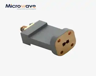 How Does the End Launch Double Ridged WG To Coaxial Adapter Ensure Low Insertion Loss at High Frequencies?